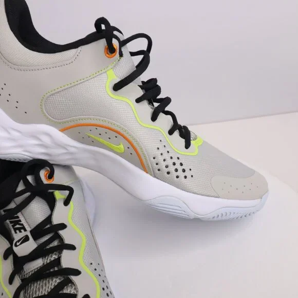 NIKE Men Fly By Mid Basketball Shoes Sneaker Light Iron Ore